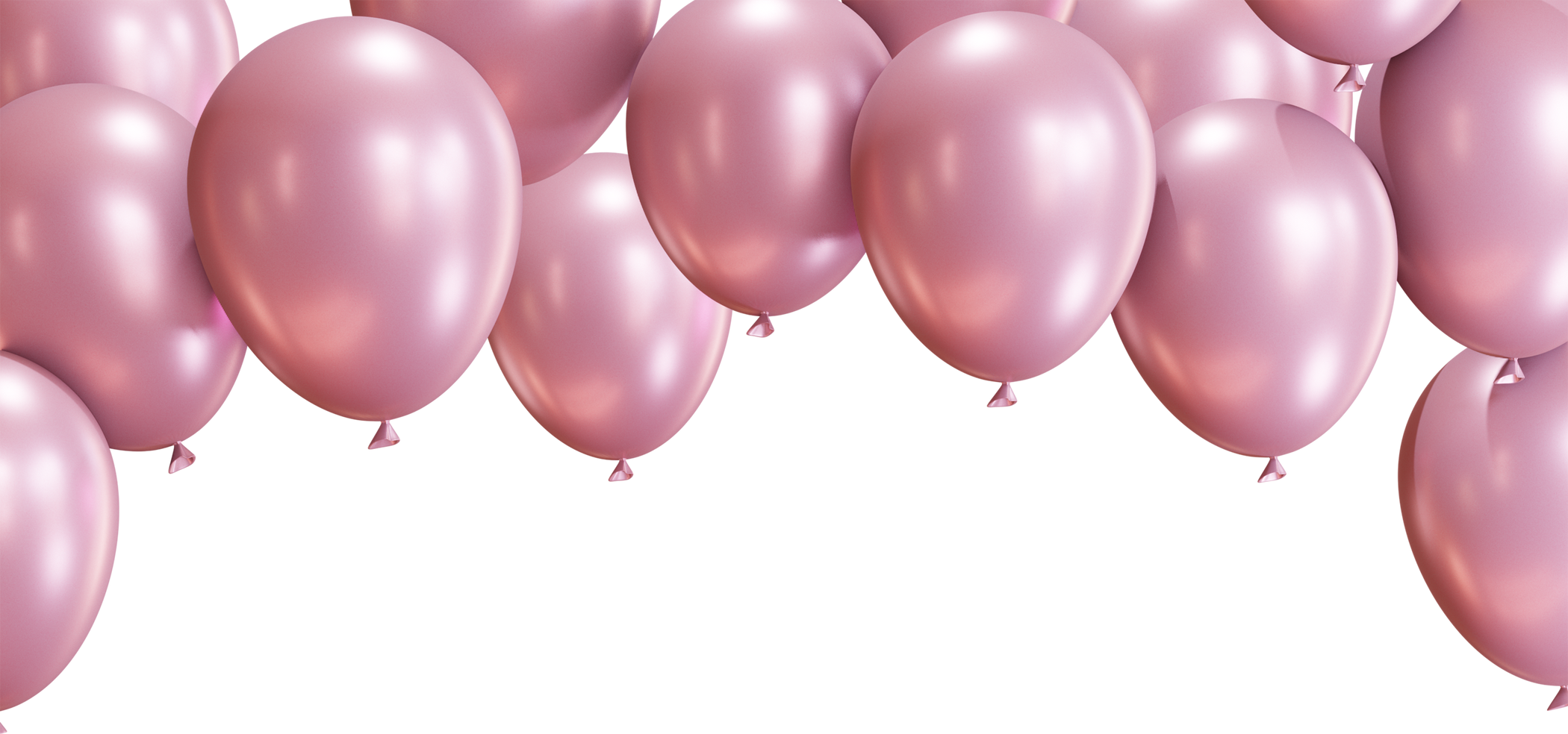 Pink Balloons Frame